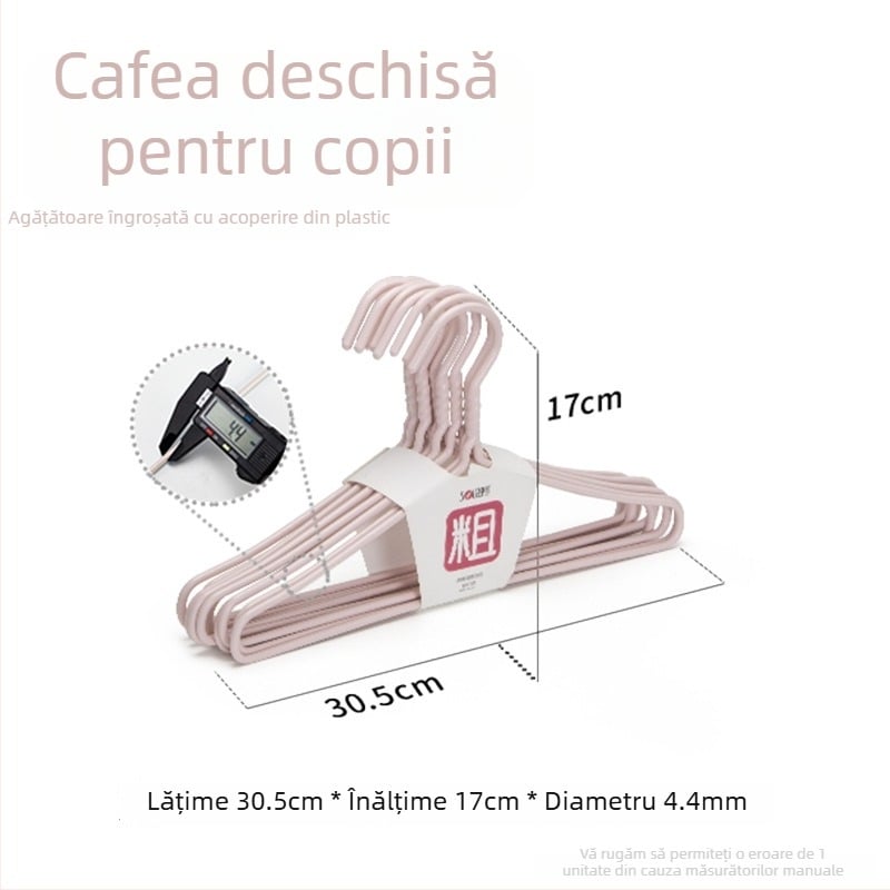 Shunyi Umerașe din plastic acoperit, groase și robuste, fără urme, antiderapante, pentru uz casnic, umerașe multifuncționale pentru uscare