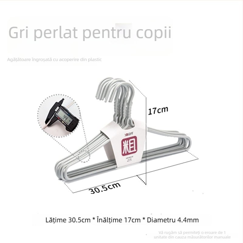 Shunyi Umerașe din plastic acoperit, groase și robuste, fără urme, antiderapante, pentru uz casnic, umerașe multifuncționale pentru uscare