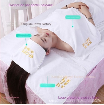Runle Turban cu Velcro pentru păr, prosop microfibră foarte absorbant pentru uscare, demachiere și mască facială