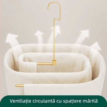 Umeraș spiral din aluminiu pentru uscare pe balcon, suport mare pentru pături, lenjerie de pat și fețe de cuvertură