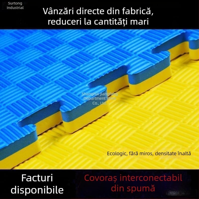 Covoraș Taekwondo ecologic, podea din spumă tip puzzle 1x1 m, covoraș lat pentru sală
