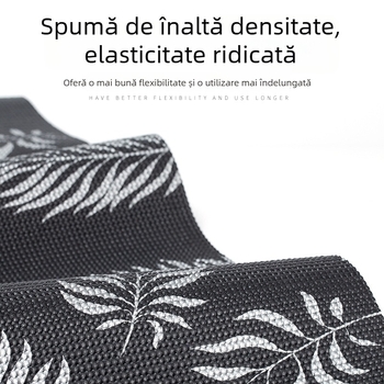 Covoraș de yoga din PVC pentru fitness, fără miros, material ecologic, antiderapant, rezistent la apă, absorbant la transpirație și amortizant la șocuri