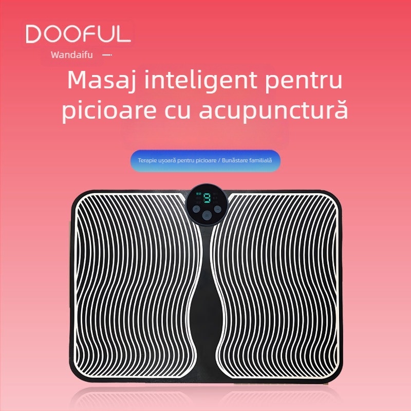 Covoraș de masaj pentru talpă cu EMS, control prin aplicație și mini-program, masaj magnetic de acupresură