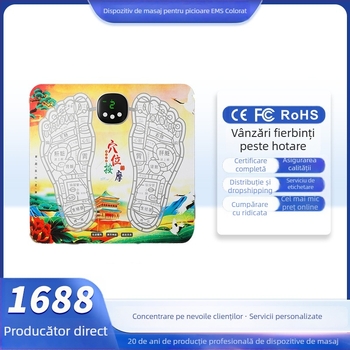 Padă de masaj EMS inteligent pentru talpă, terapie cu microcurențe