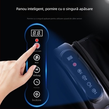 Masaj pentru picioare multifuncțional, cu compresie caldă, pernă de aer pentru masaj și masaj pentru picioare și talpă