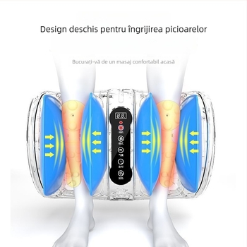 Masaj pentru picioare multifuncțional, cu compresie caldă, pernă de aer pentru masaj și masaj pentru picioare și talpă