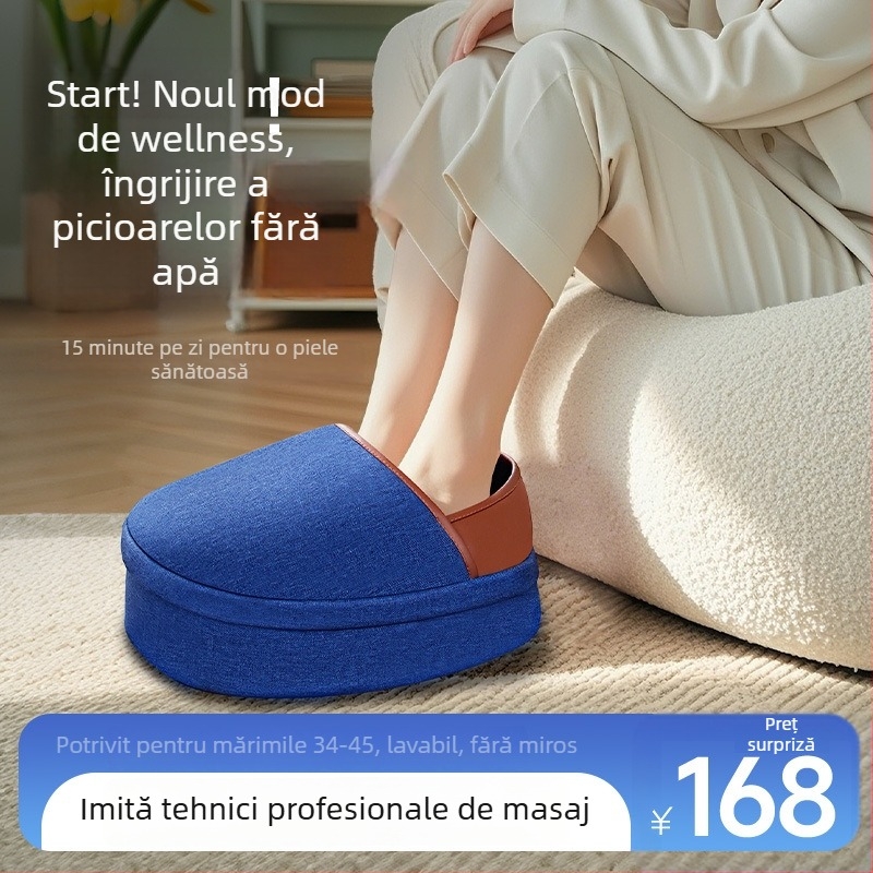 Încălzitor electric pentru picioare cu masaj și terapie prin căldură, aparat pentru picioare pentru iarnă cu încălzire constantă acasă