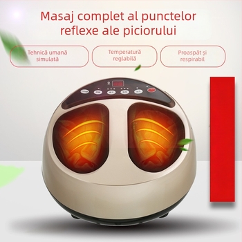 Masajor pentru picioare Yiyang, telecomandă, încălzire automată, terapie cu infraroșu, frământare și masaj cu aer
