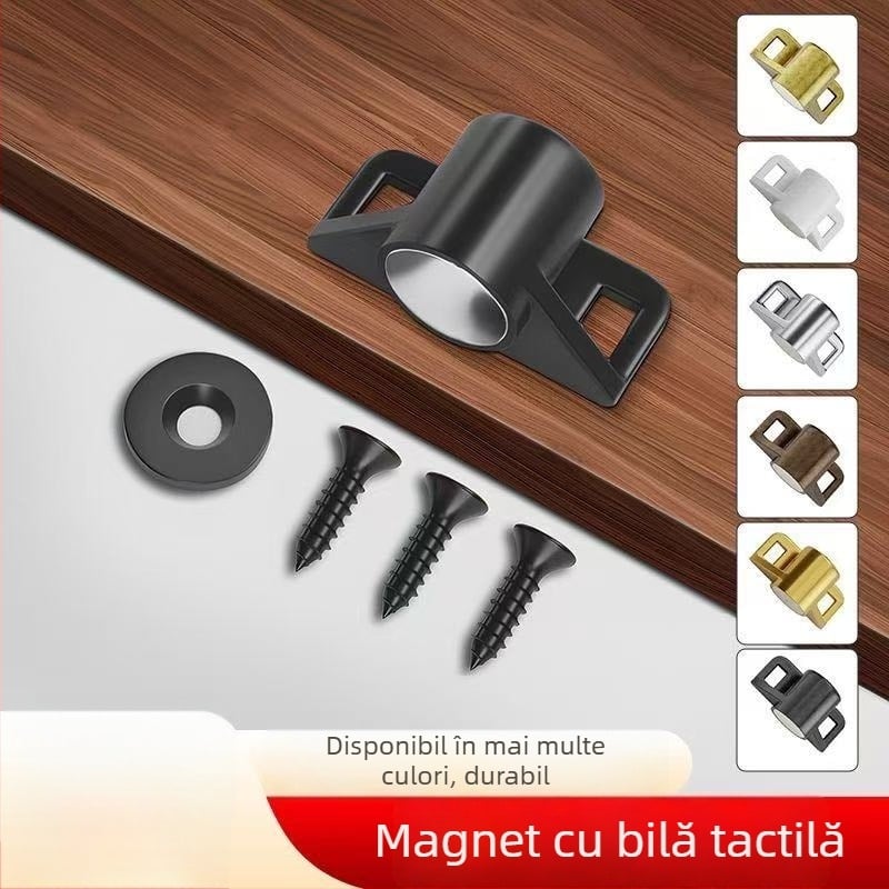 Magnet pentru ușă de dulap cu forță magnetică puternică – priză magnetică invizibilă pentru uși interioare