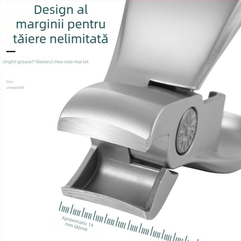 Set mini clește de unghii din oțel inoxidabil cu închidere laterală, pentru unghii groase