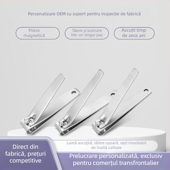 Set internațional din oțel inoxidabil lustruit, clește de unghii individual, set de instrumente pentru tăiat unghii
