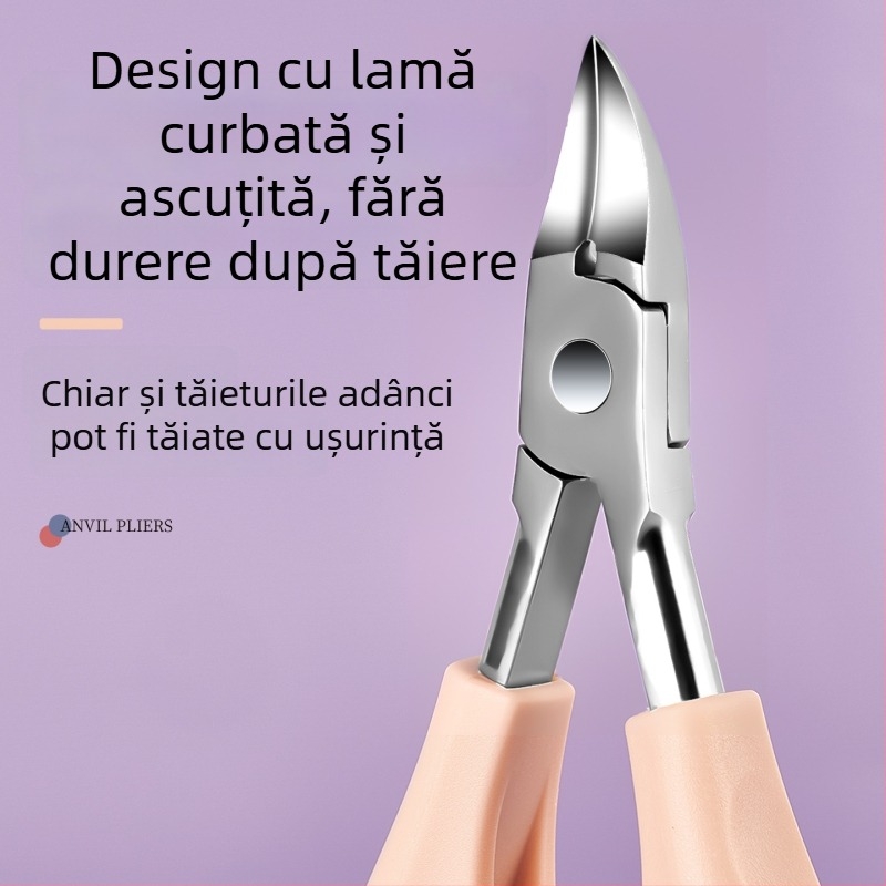 Clește multifuncțional cu cioc de vultur pentru îngrijirea unghiilor, clește de unghii cu gură înclinată pentru manichiură și pedicure acasă