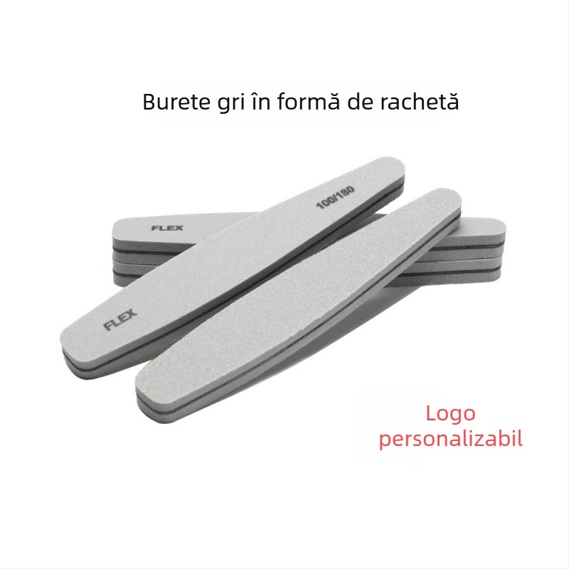 Pile de unghii bidirecțională cu bandă abrazivă din burete 100/180, instrument de lustruire