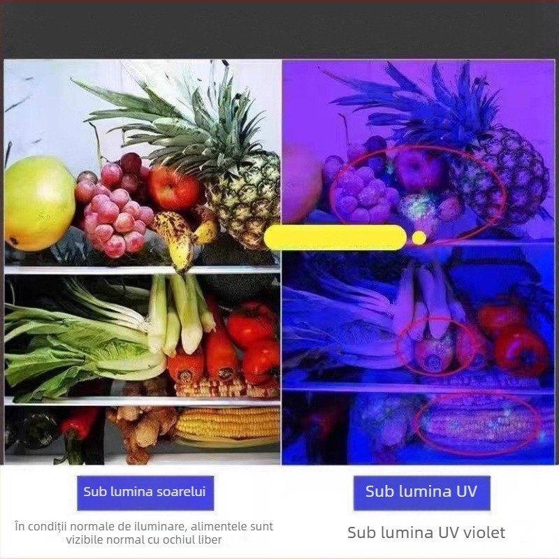 Lampă de unghii reîncărcabilă UV pentru gel, lumină mov compactă