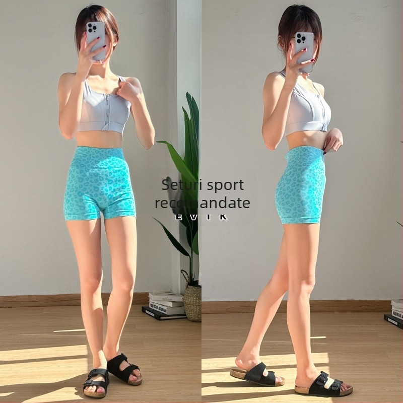 Set de yoga pentru femei, talie înaltă și ridicare a șoldurilor, top fără mâneci și pantaloni scurți