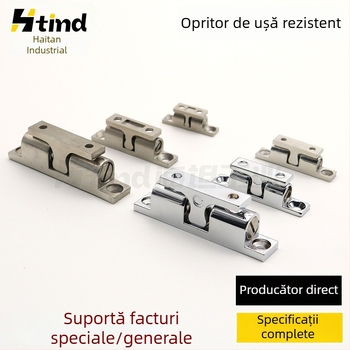 Mecanism de atingere ușă cu bile – amortizor de ușă, aliaj de zinc, suprafață cromată, montaj pe perete