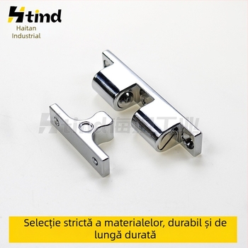 Mecanism de atingere ușă cu bile – amortizor de ușă, aliaj de zinc, suprafață cromată, montaj pe perete