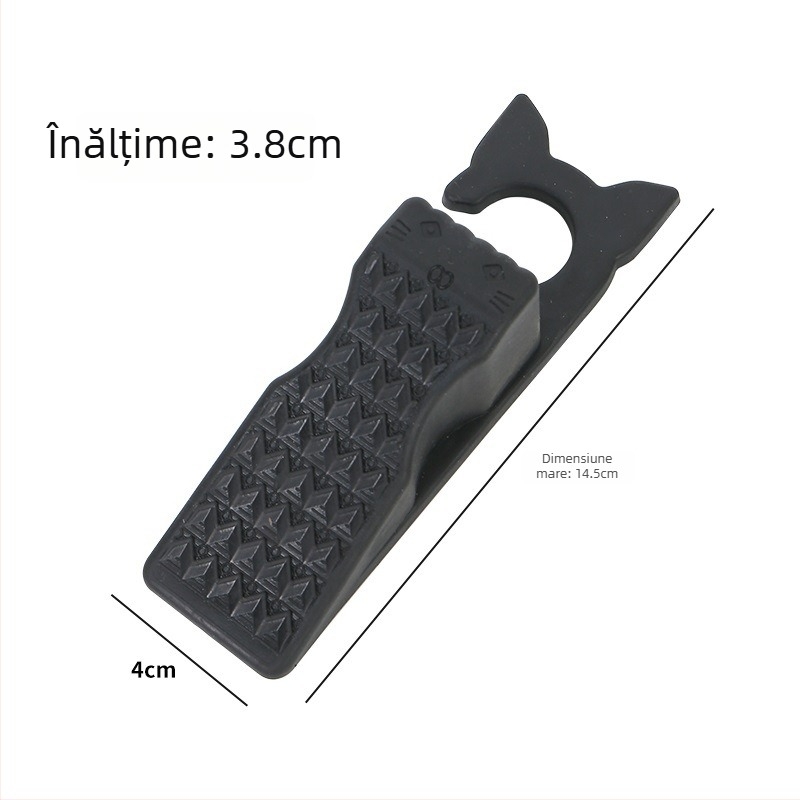 Suport ușă din PVC cu cârlig, tampon din cauciuc moale PVC, fără montaj, protecție anti-coliziune