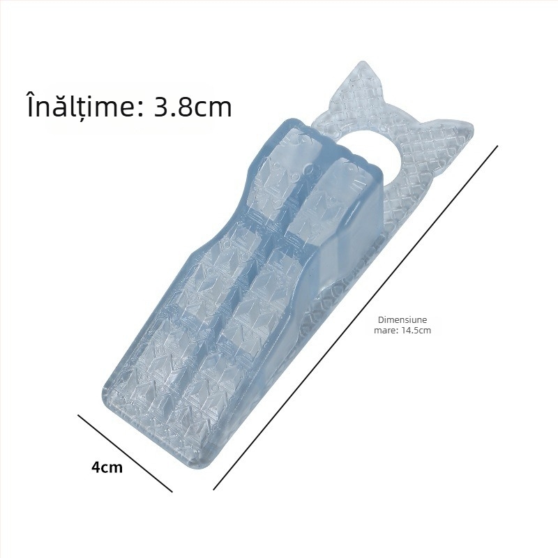 Suport ușă din PVC cu cârlig, tampon din cauciuc moale PVC, fără montaj, protecție anti-coliziune