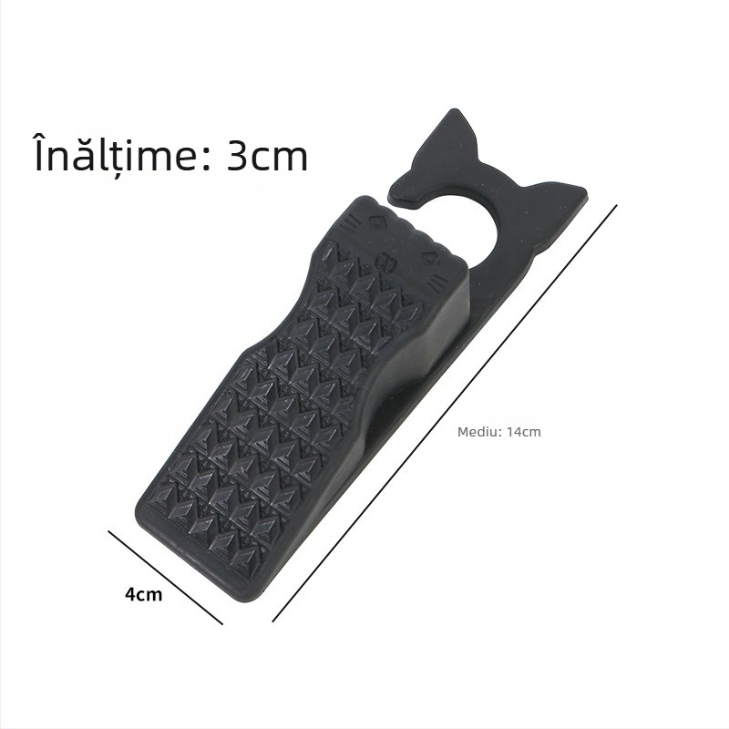 Suport ușă din PVC cu cârlig, tampon din cauciuc moale PVC, fără montaj, protecție anti-coliziune