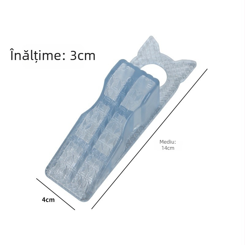 Suport ușă din PVC cu cârlig, tampon din cauciuc moale PVC, fără montaj, protecție anti-coliziune
