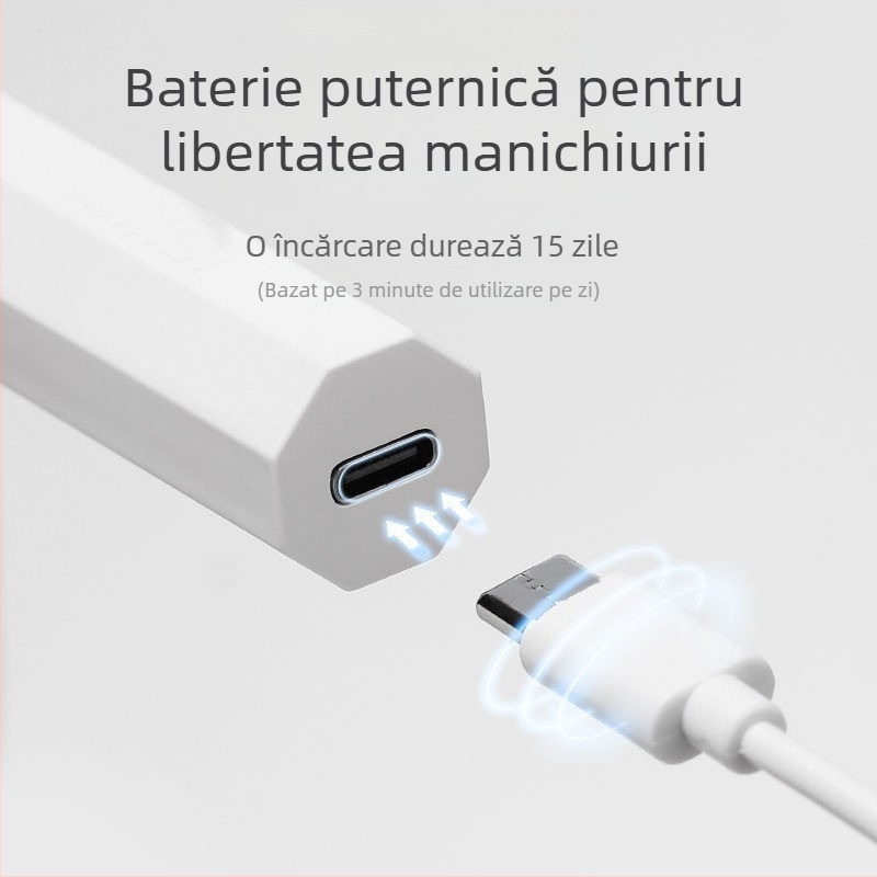 Lampă UV mică pentru manichiură, lampă mini fototerapie, lampă de uscare a unghiilor, aparat portabil de fototerapie, lampă pentru unghii care nu înnegrește, uscare rapidă