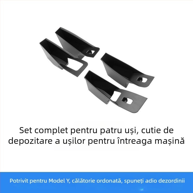Tesla Model 3/Y Cutie de depozitare a mânerului ușii — organizator interior compact pentru mașină