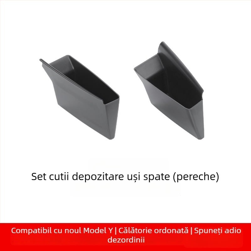 Tesla Model 3/Y Cutie de depozitare a mânerului ușii — organizator interior compact pentru mașină