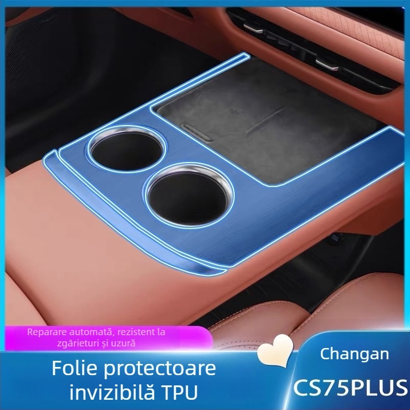 Set de folii de protecție interioare pentru Changan CS75 Plus, a patra generație — protecție a ecranului și a consolei centrale