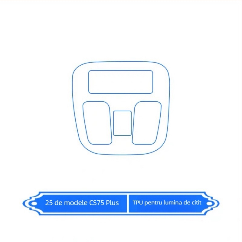 Set de folii de protecție interioare pentru Changan CS75 Plus, a patra generație — protecție a ecranului și a consolei centrale