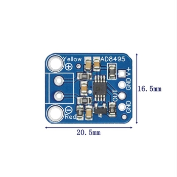 Modul amplificator AD8495 ARMZ pentru termocuplă — cuplare termică de precizie, tip K