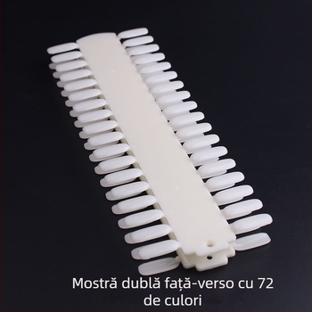 Carte de mostre lac de unghii, 72 culori, față dublă, bandă lungă