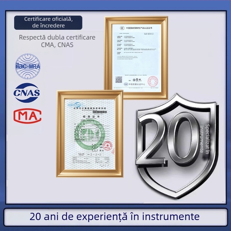 Termometru portabil industrial de înaltă temperatură, cu sondă din oțel inoxidabil, afișaj digital, senzor bimetalic