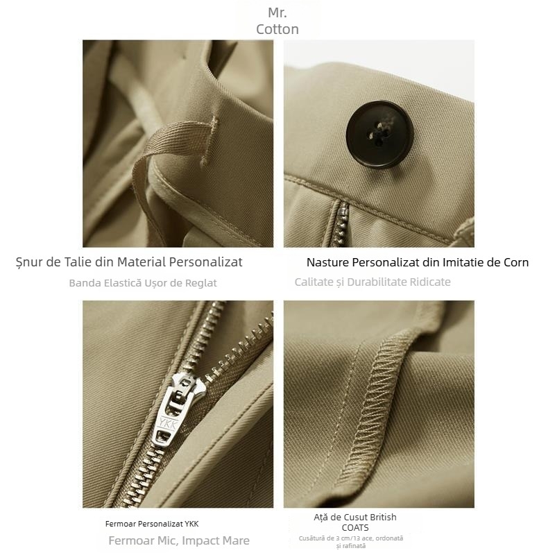 Pantaloni de costum pentru bărbați, fără călcare, croială dreaptă, croială lejeră, negri, stil coreean, pantaloni casual de costum