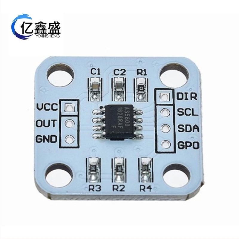 AS5600 encoder magnetic – modul senzor de măsurare a unghiului prin inducție magnetică, precizie de 12 biți