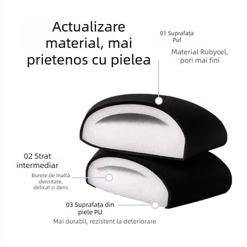 BQ Puf de pudră cu nucleu negru marshmallow pentru fond de ten – utilizare uscată și umedă, burete de machiaj