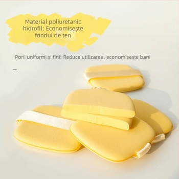 Butter Puff Biscuit Set de machiaj – Beauty Egg umed și uscat, Puff pentru air cushion, Instrument burete fond de ten