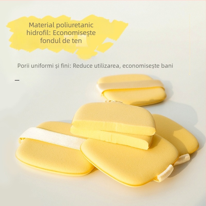 Butter Puff Biscuit Set de machiaj – Beauty Egg umed și uscat, Puff pentru air cushion, Instrument burete fond de ten