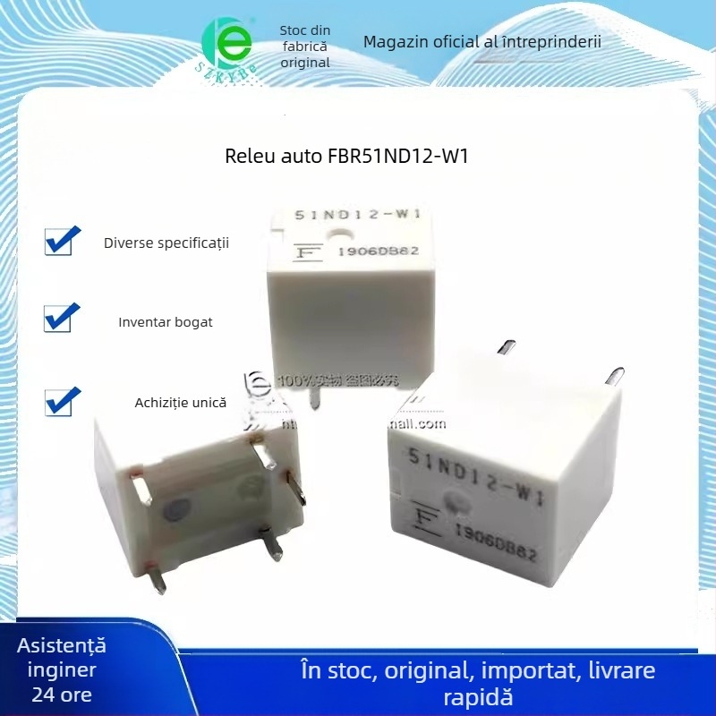 Releu TF FBR51ND12-W1, releu auto, 5 pini, 1 set de conversie, FBR51ND12-WL