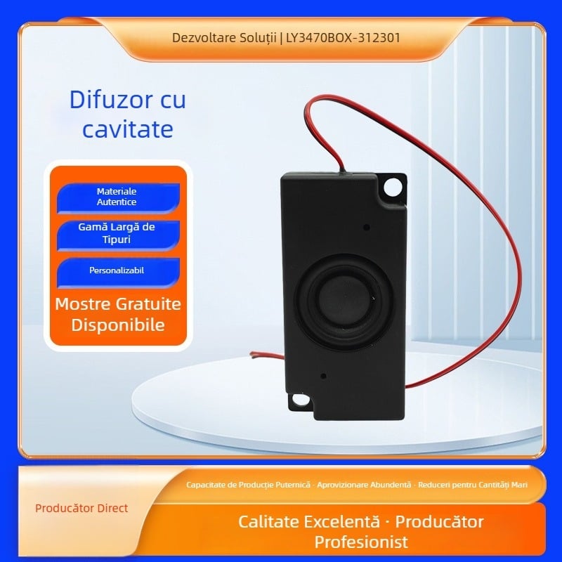 Difuzor în carcasă, 4 Ω, 3W/5W, pentru dispozitive inteligente pentru casă și proiectoare, anunț vocal, difuzor pentru echipamente medicale