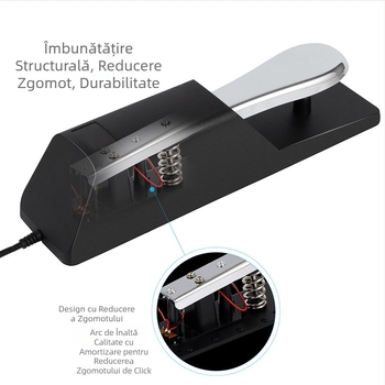 Pedal universal de sustain pentru claviaturi Yamaha, Roland, Casio și instrumente MIDI