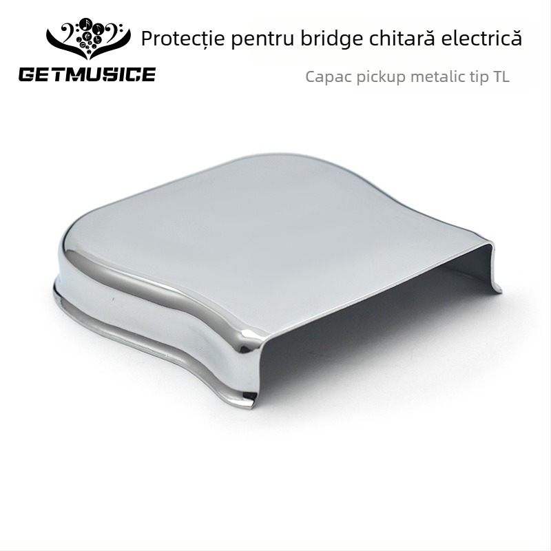 Capă metalică de punte pentru chitară electrică, stil Tele, capac pentru pickup, 93 × 84,5 mm, accesorii instrumente cu coarde