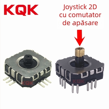 KQK Comutator rocker: joystick mic 360° cu potențiometru 11×11, control direcțional 3D pentru gamepad / selfie stick