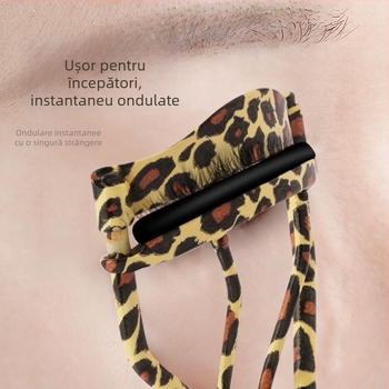 Ondulator de gene cu imprimeu leopard, cap lat pentru un aspect natural