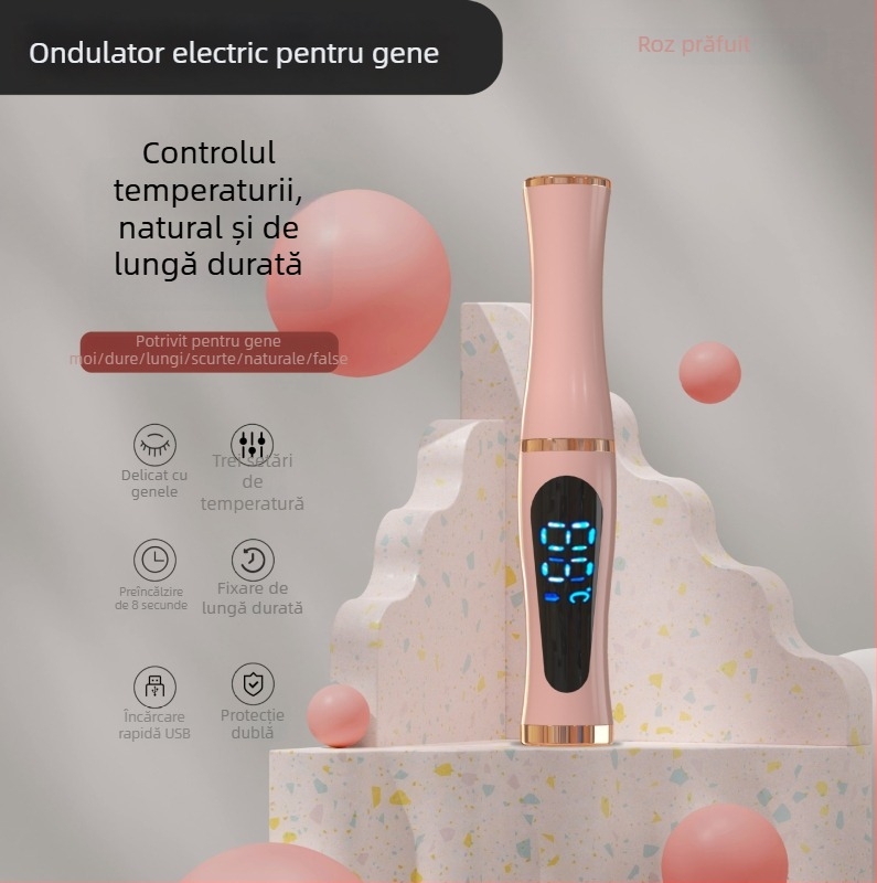 Ondulator electric ionic pentru gene, reîncărcabil, încălzire, bucle durabile