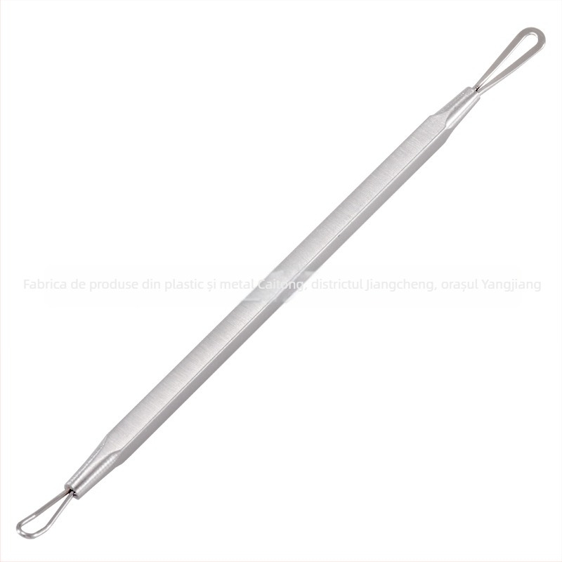 Set de 7 instrumente pentru extracția coșurilor, extractor dublu, clemă pentru cuticule, unelte de înfrumusețare și manichiură