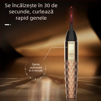 Ondulator electric pentru gene, reîncărcabil, pentru uz casnic, curling și definire a genelor