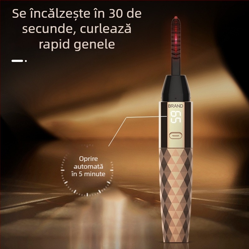 Ondulator electric pentru gene, reîncărcabil, pentru uz casnic, curling și definire a genelor