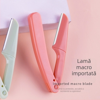Keqi set de 3 trimmere pentru sprânene, instrument pliabil pentru modelarea sprânenelor, anti-zgâriere pentru începători