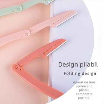 Keqi set de 3 trimmere pentru sprânene, instrument pliabil pentru modelarea sprânenelor, anti-zgâriere pentru începători